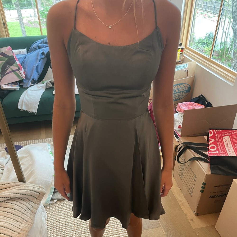 Sherri Hill Gunmetal dress size 00
